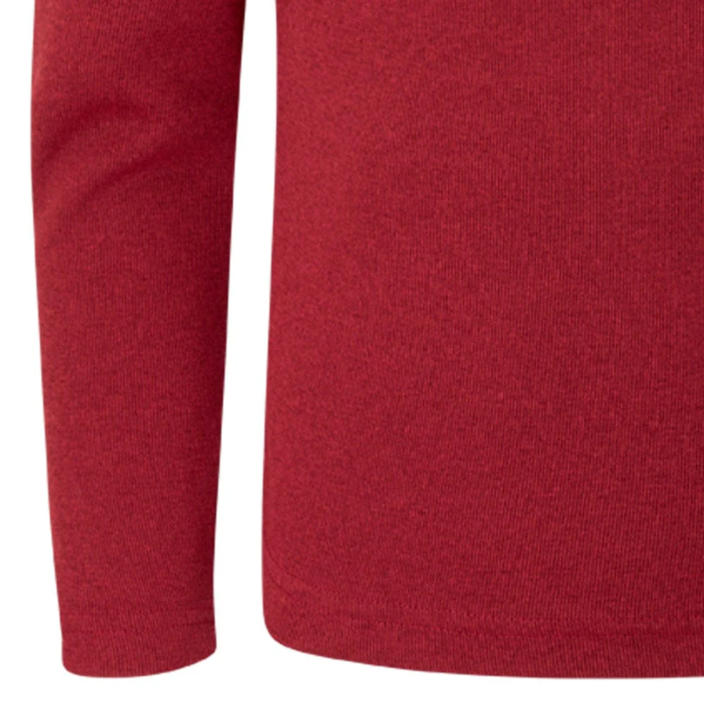 Ping Ramsey Junior 1/2 Zip Sweater - Rich Red Marl - Image 4