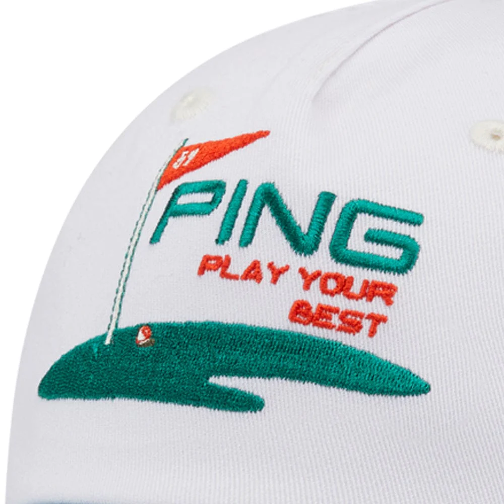 Ping Retro Cap - Jet Stream/Cadmium Green - Image 3