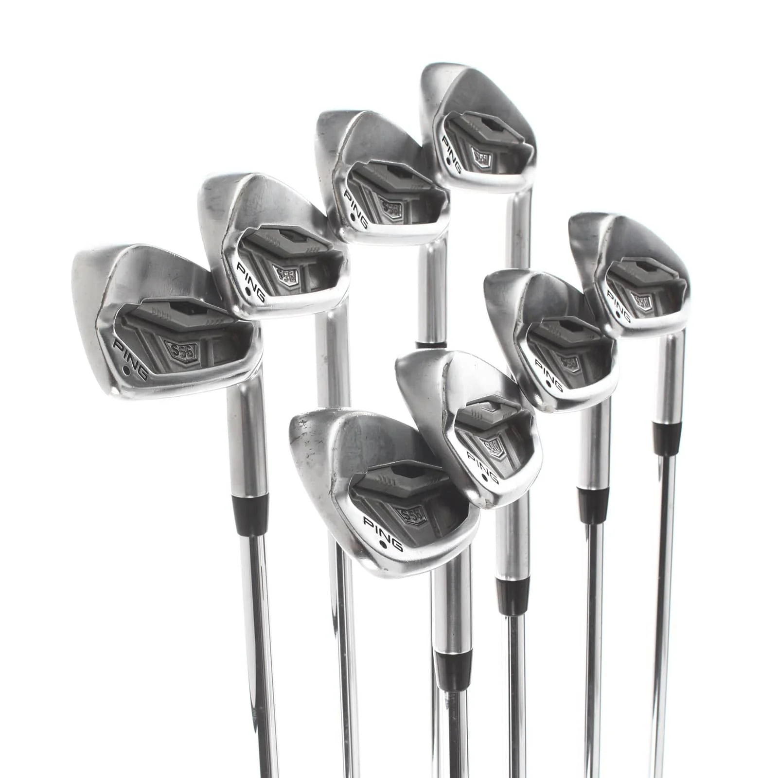 Ping S56 Steel Mens Right Hand Irons 3-PW Black Dot Stiff - Dynamic Gold S300 - Image 2