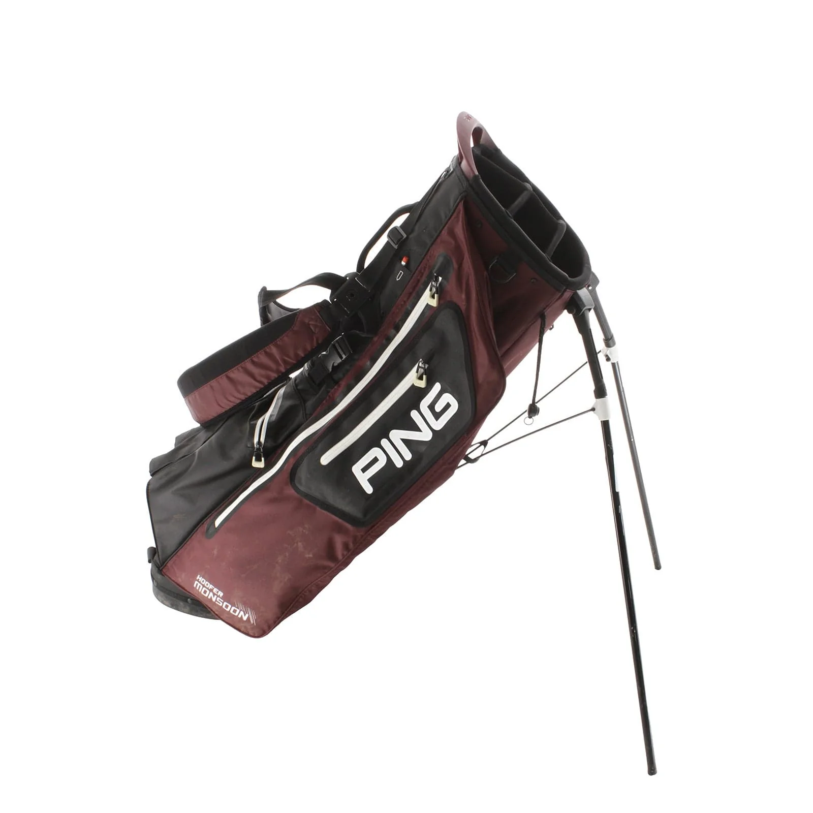 Ping Stand Bag - Maroon/Black/White