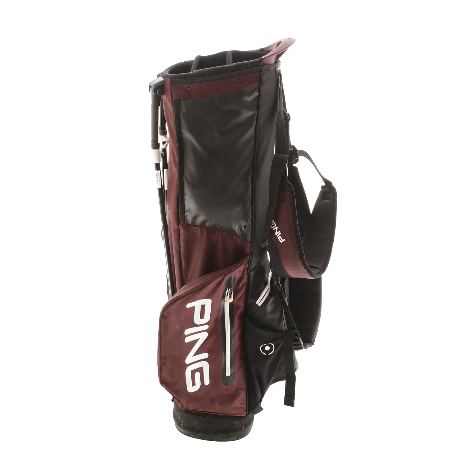 Ping Stand Bag - Maroon/Black/White - Image 4