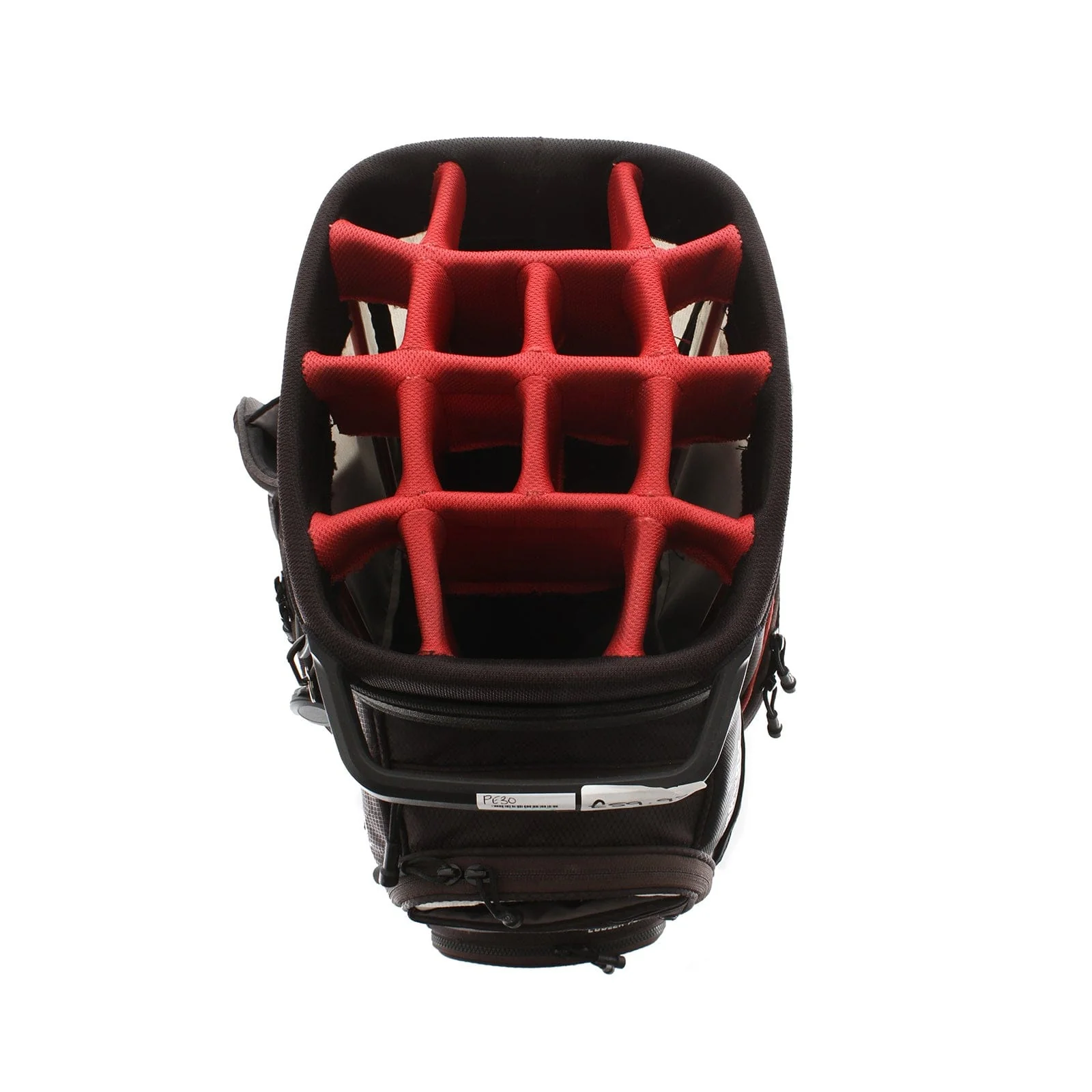 Ping Traverse Cart Bag - Black/Red/White - Image 2