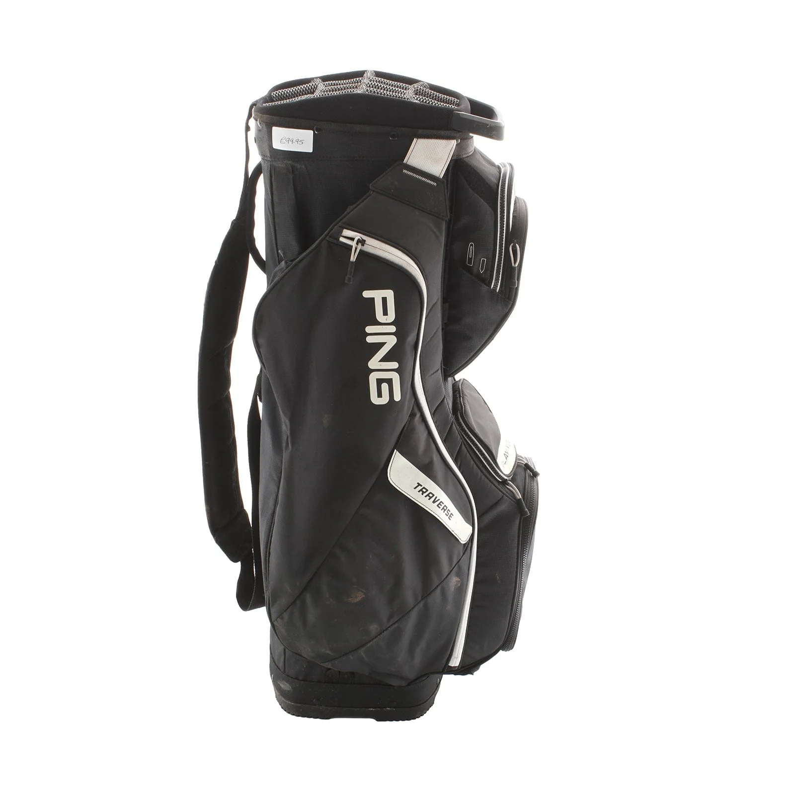 Ping Traverse Cart Bag - Grey/White - Image 3
