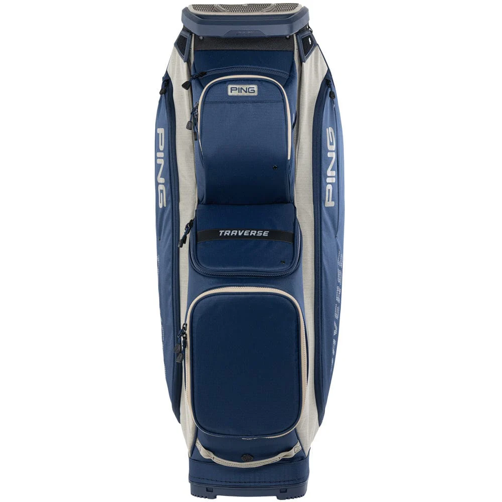 Ping Traverse Cart Bag - Navy/Heather Sand - Image 2