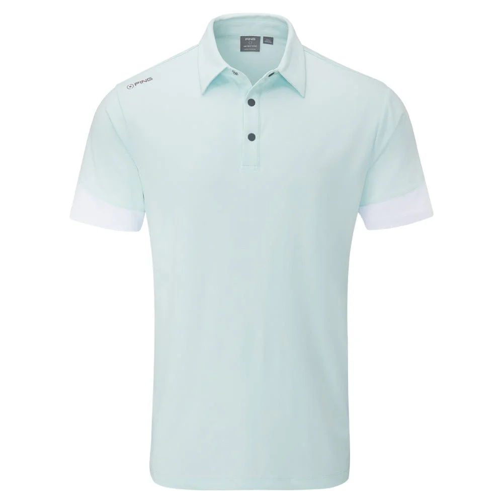 Ping Ty Polo Shirt - Seaspray/White