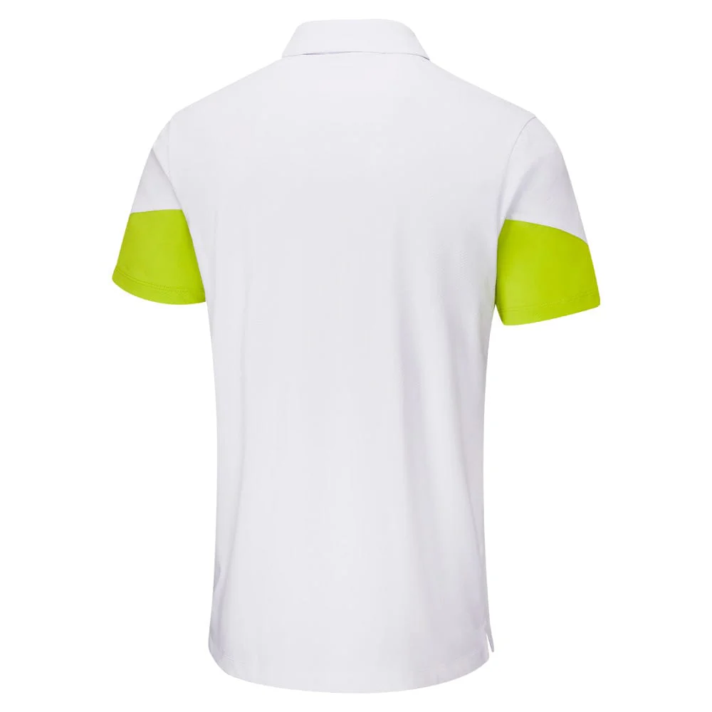 Ping Ty Polo Shirt - White/Lime - Image 2