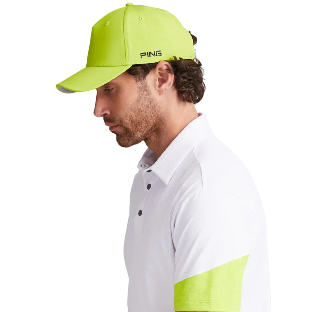 Ping Ty Polo Shirt - White/Lime - Image 3