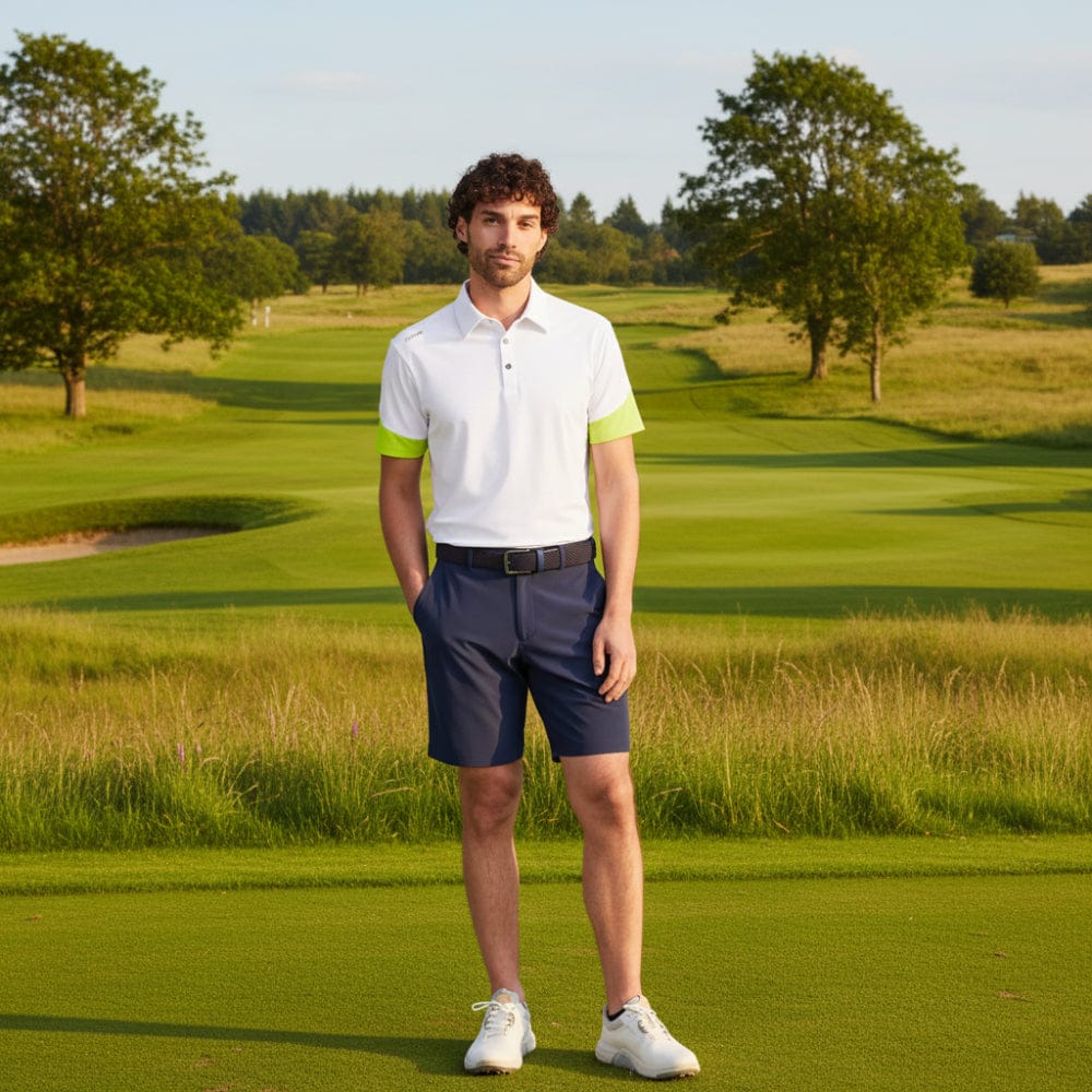 Ping Ty Polo Shirt - White/Lime - Image 4