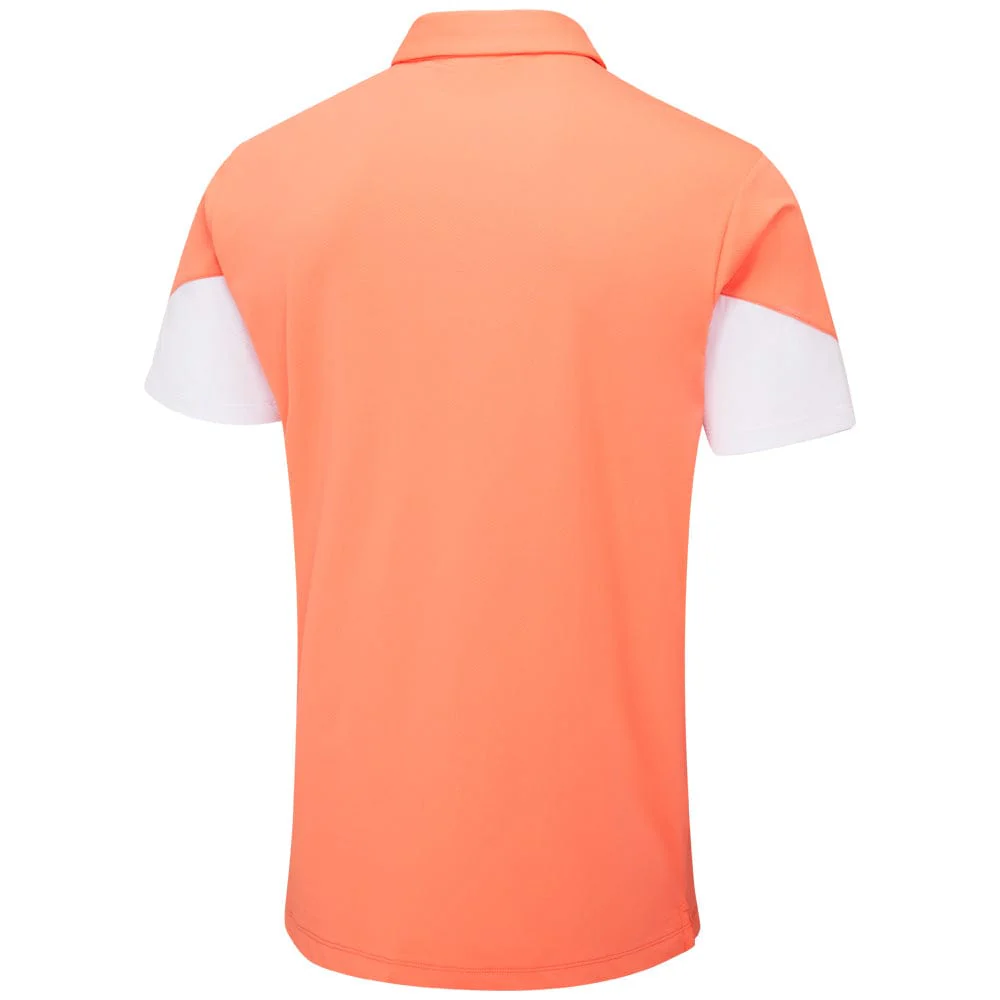 Ping Ty Polo Shirt - Wild Salmon/White - Image 3