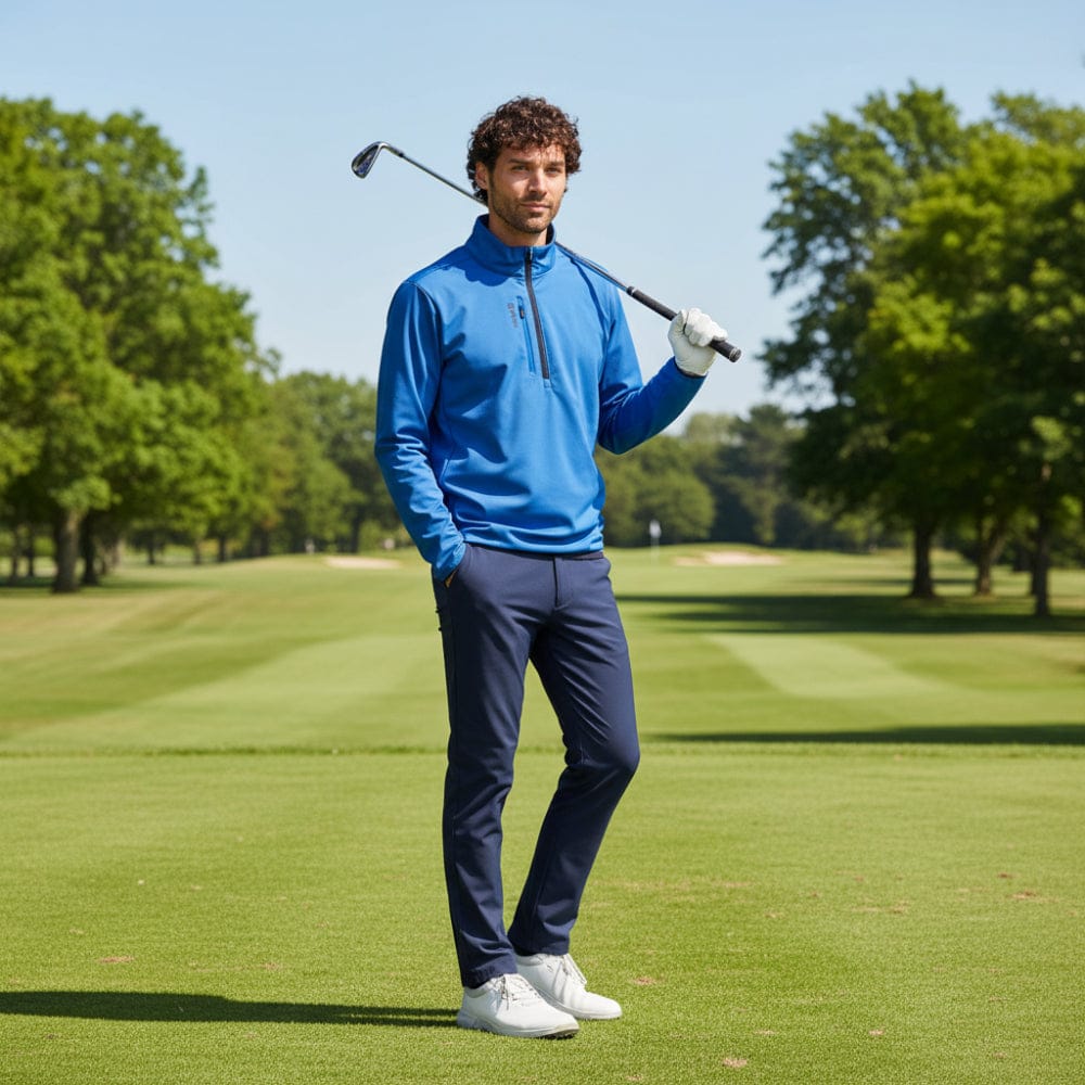 Ping Vigo Windproof 1/2 Zip Top - Bright Cobalt - Image 4