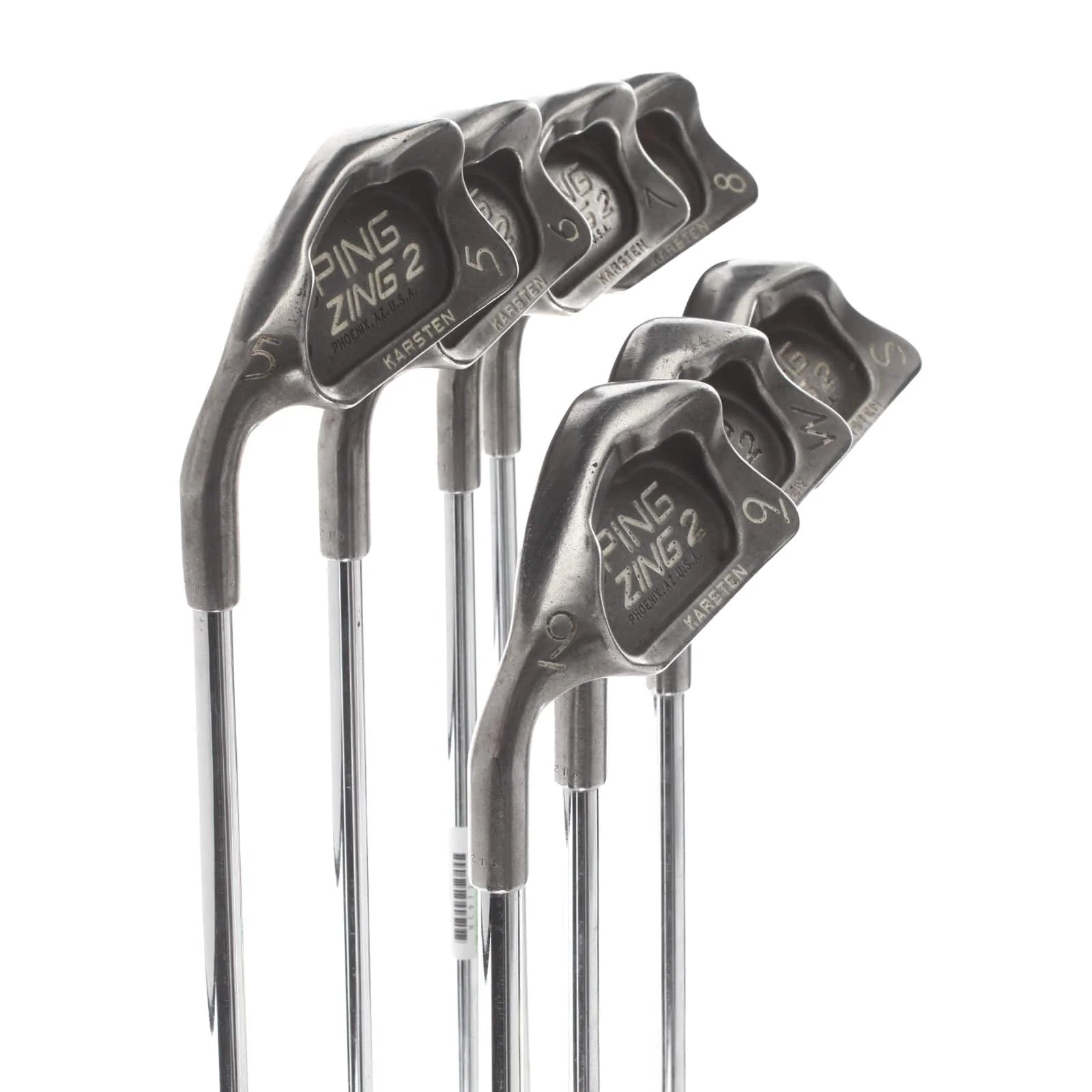 Ping Zing 2 Steel Mens Left Hand Irons 5-SW Blue Dot 0.75* Upright Regular - Ping Cushin' - Image 2