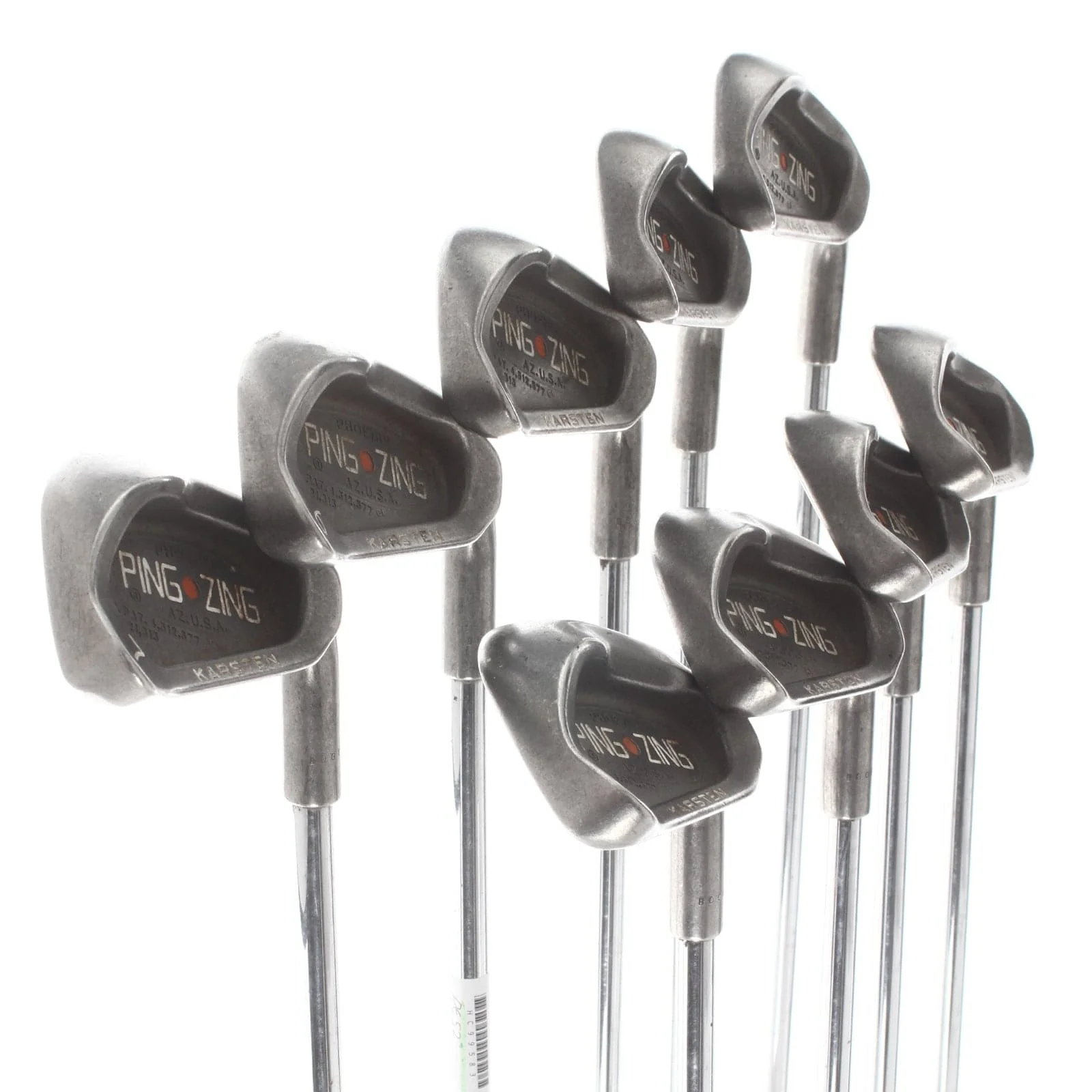 Ping Zing Karsten Steel Mens Right Hand Irons 3-SW Orange Dot 2.25* Flat Regular - Ping - Image 2