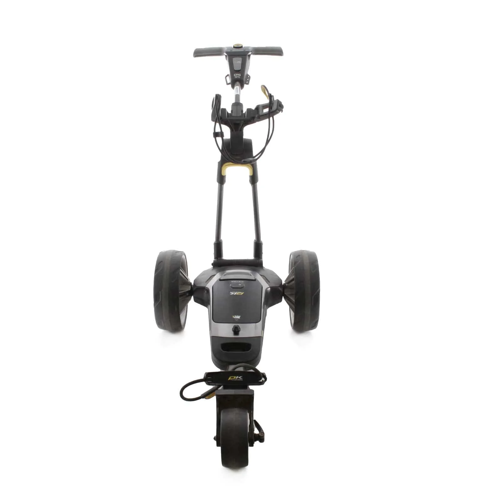 PowaKaddy CT6 3-Wheel Electric Trolley 18 Hole Lithium - Gunmetal Yellow - Image 2