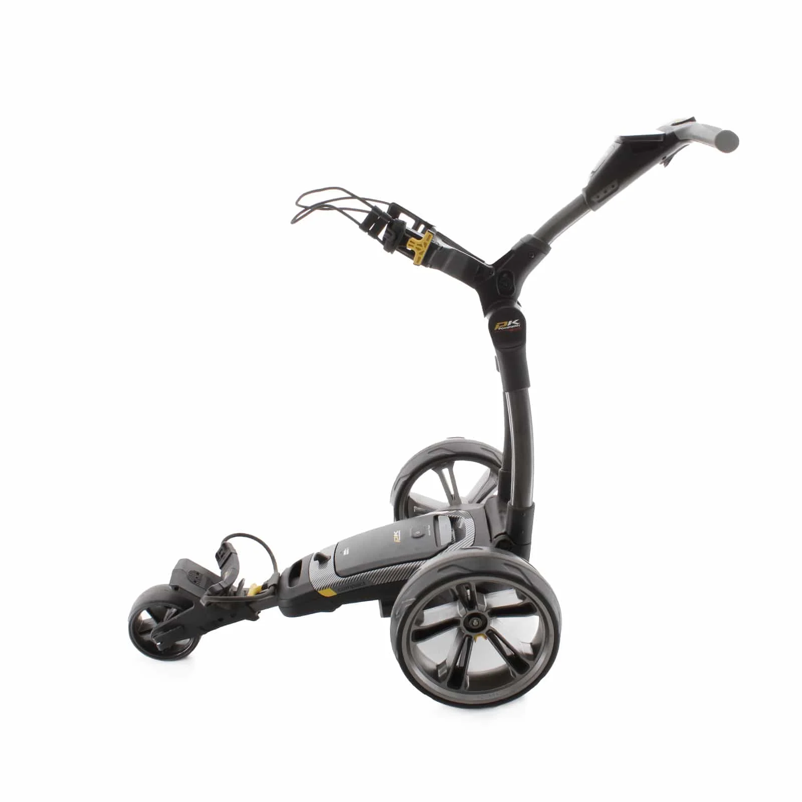PowaKaddy CT8 GPS 3-Wheel Electric Trolley 18 Hole Lithium - Black/Yellow - Image 2