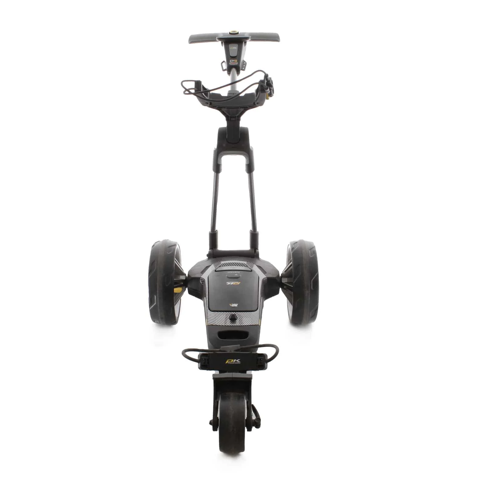PowaKaddy CT8 GPS 3-Wheel Electric Trolley 18 Hole Lithium - Black/Yellow - Image 3
