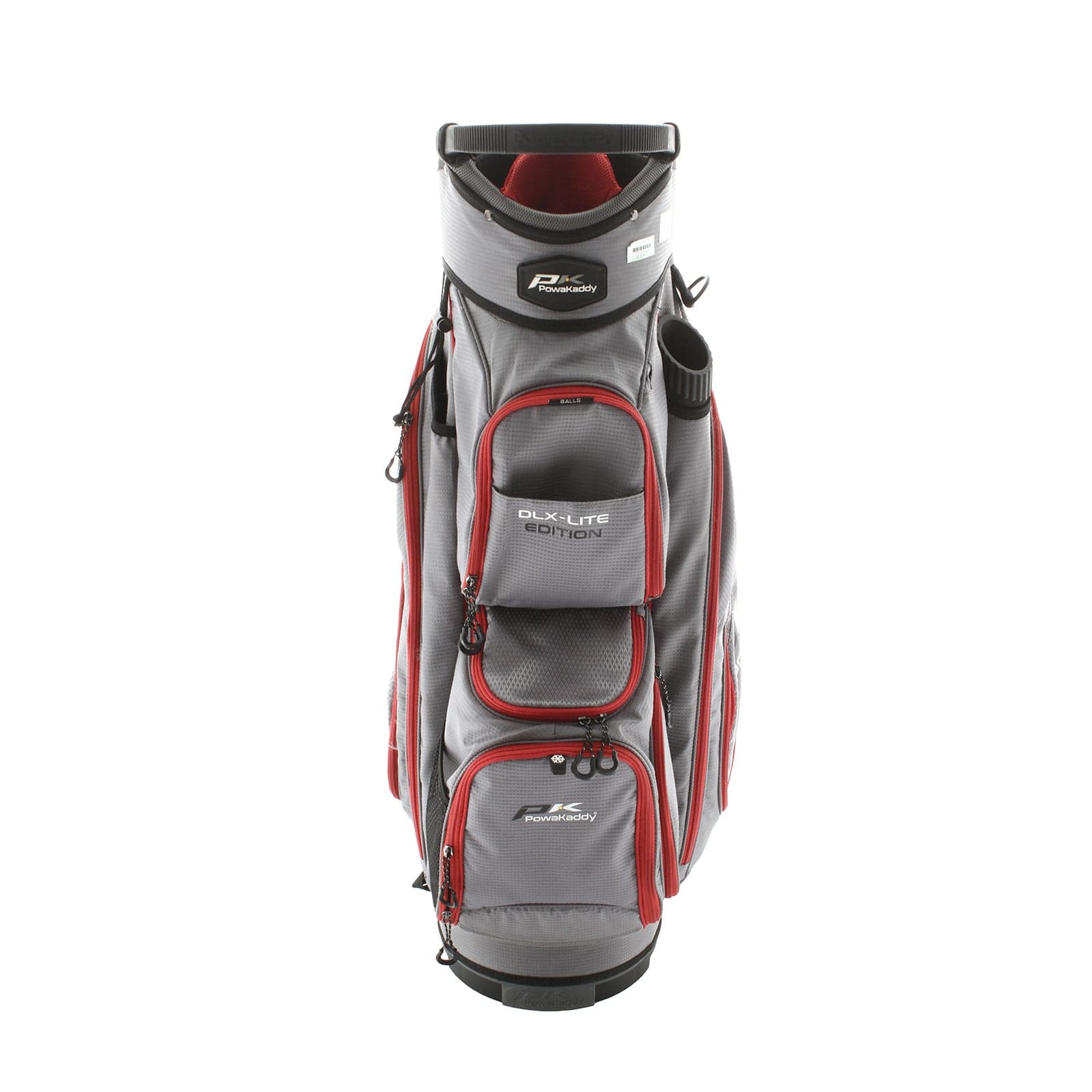 PowaKaddy DLX Lite Cart Bag - Grey/Red/Black - Image 4
