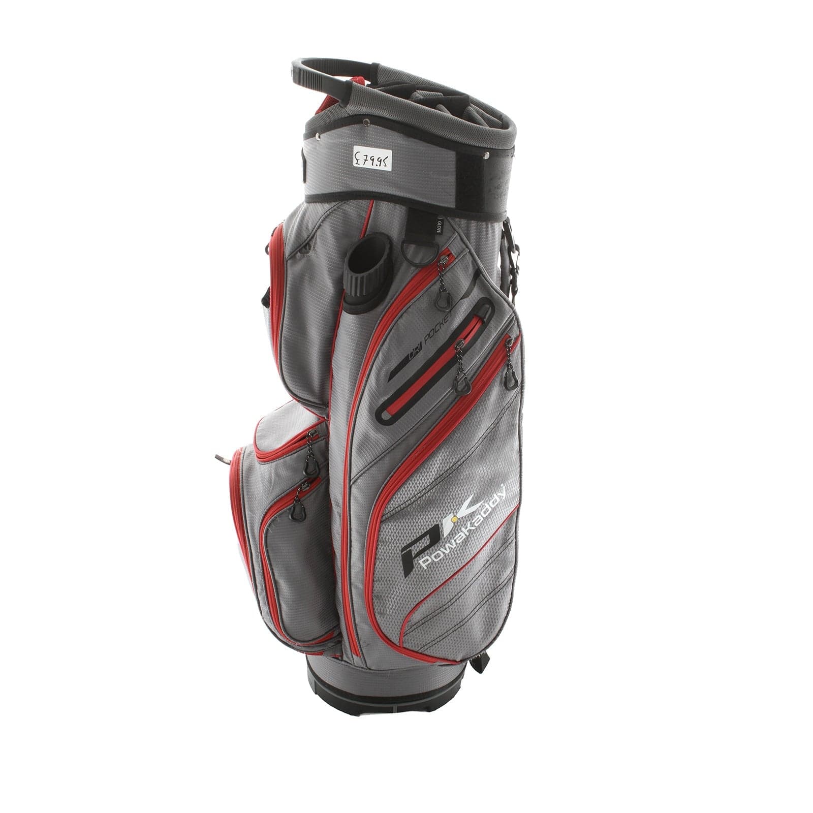 PowaKaddy DLX-Lite Edition Cart Bag - Grey/Red