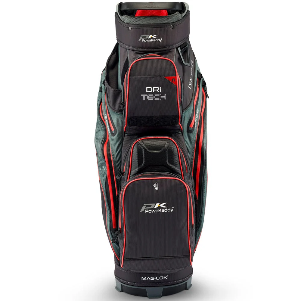 PowaKaddy Dri-TECH Waterproof Cart Bag - Black/Red - Image 3