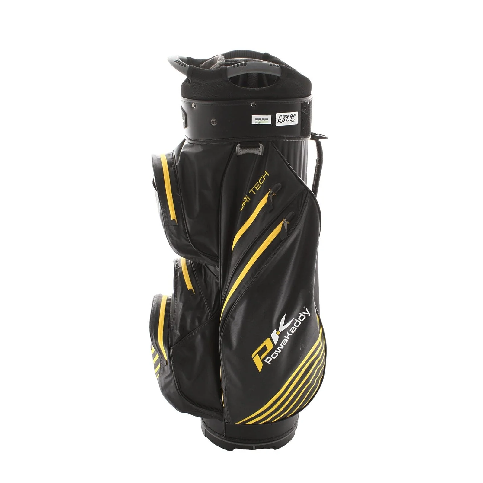 Powakaddy Dri Tech Cart Bag - Black/Yellow