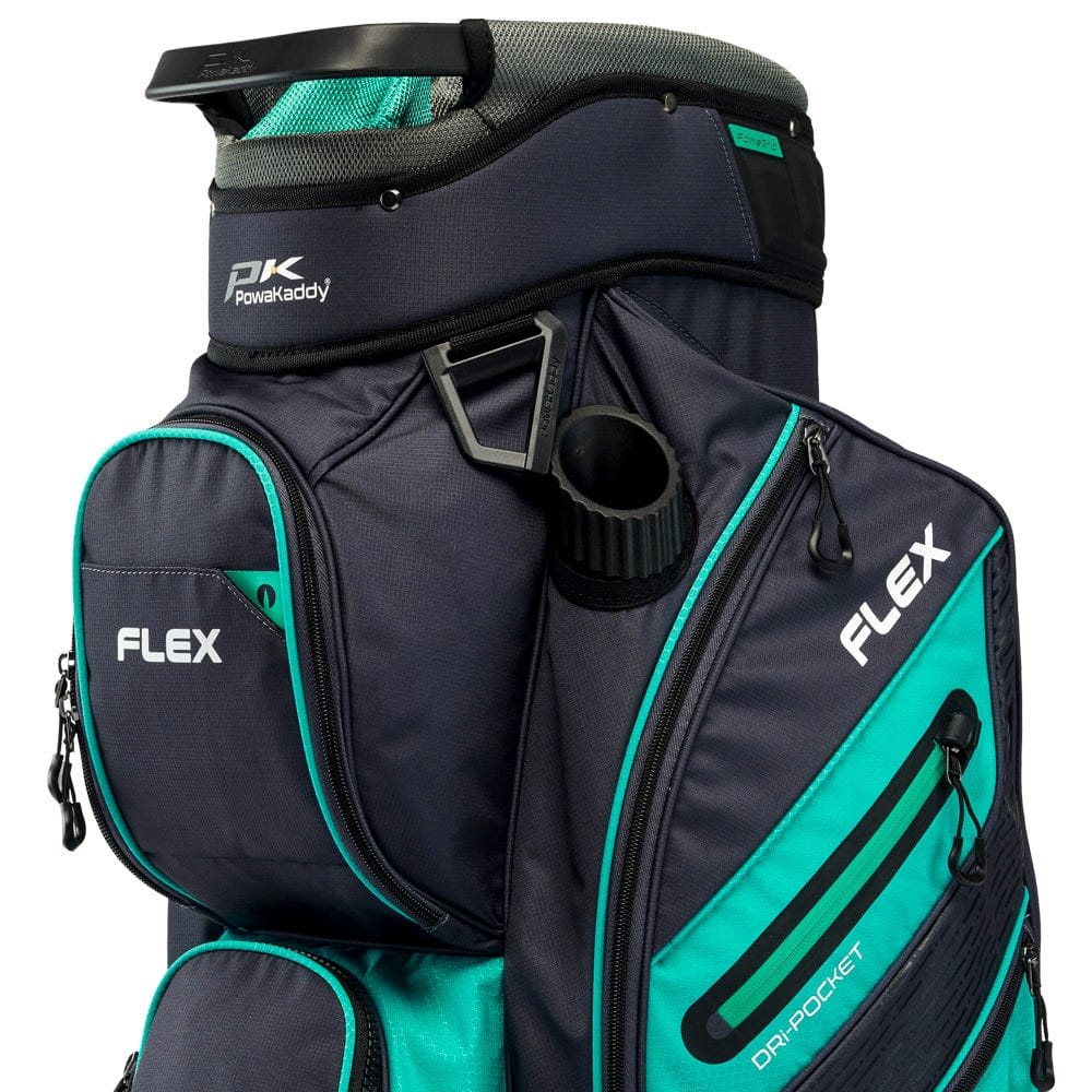 PowaKaddy FLEX Cart Bag - Grey/Teal - Image 3