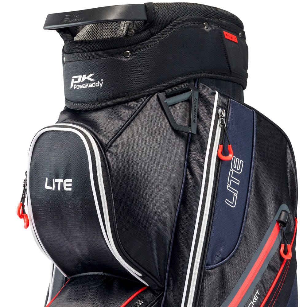 PowaKaddy LITE Cart Bag - Black/White/Red - Image 7