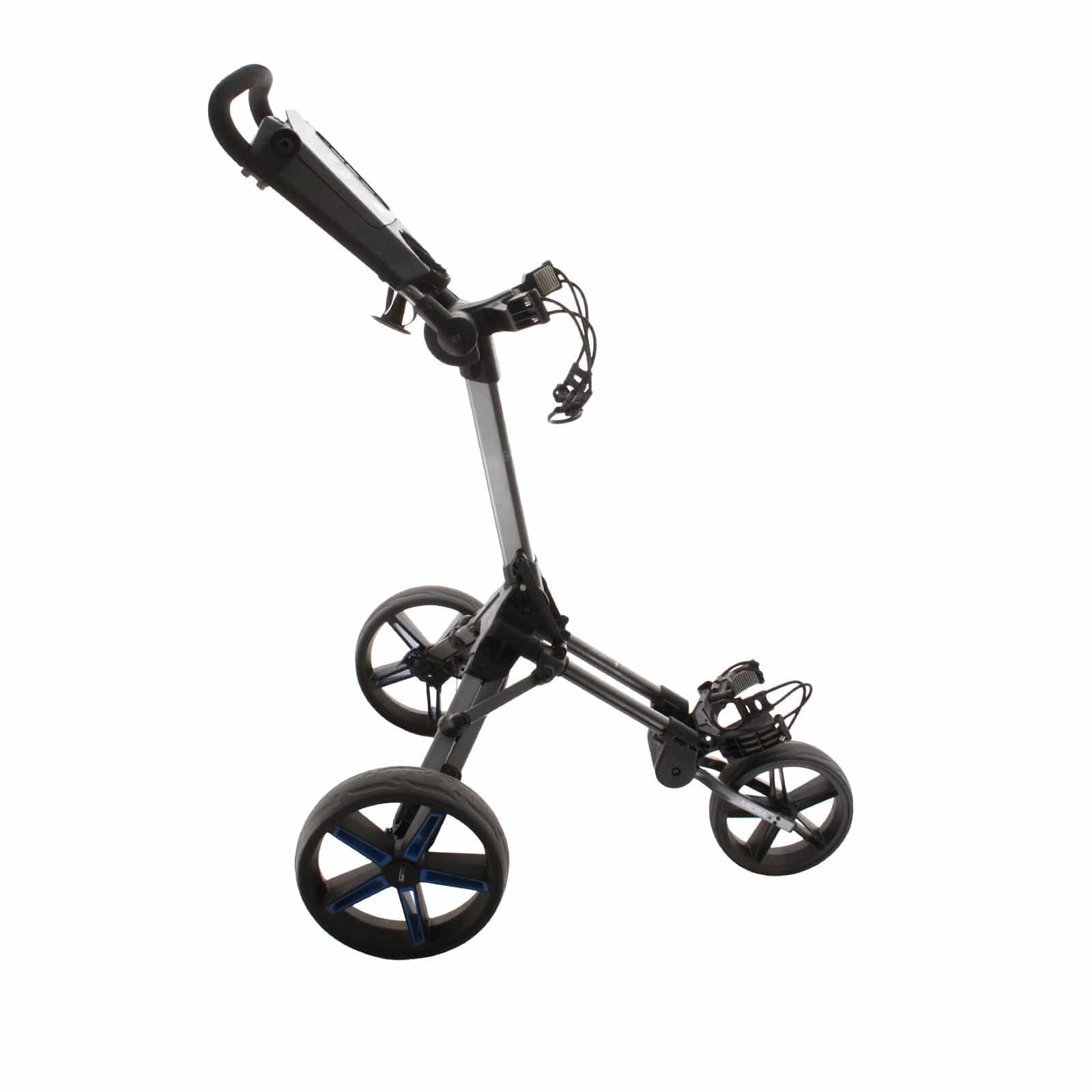 Powakaddy Micra 3-Wheel Push/Pull Trolley - Black/Blue/Grey - Image 3