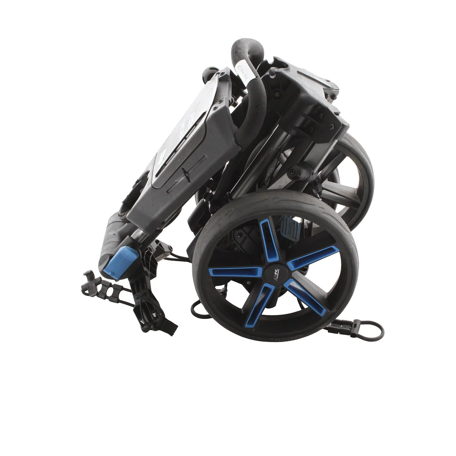 Powakaddy Micra 3-Wheel Push/Pull Trolley - Black/Blue/Grey - Image 5