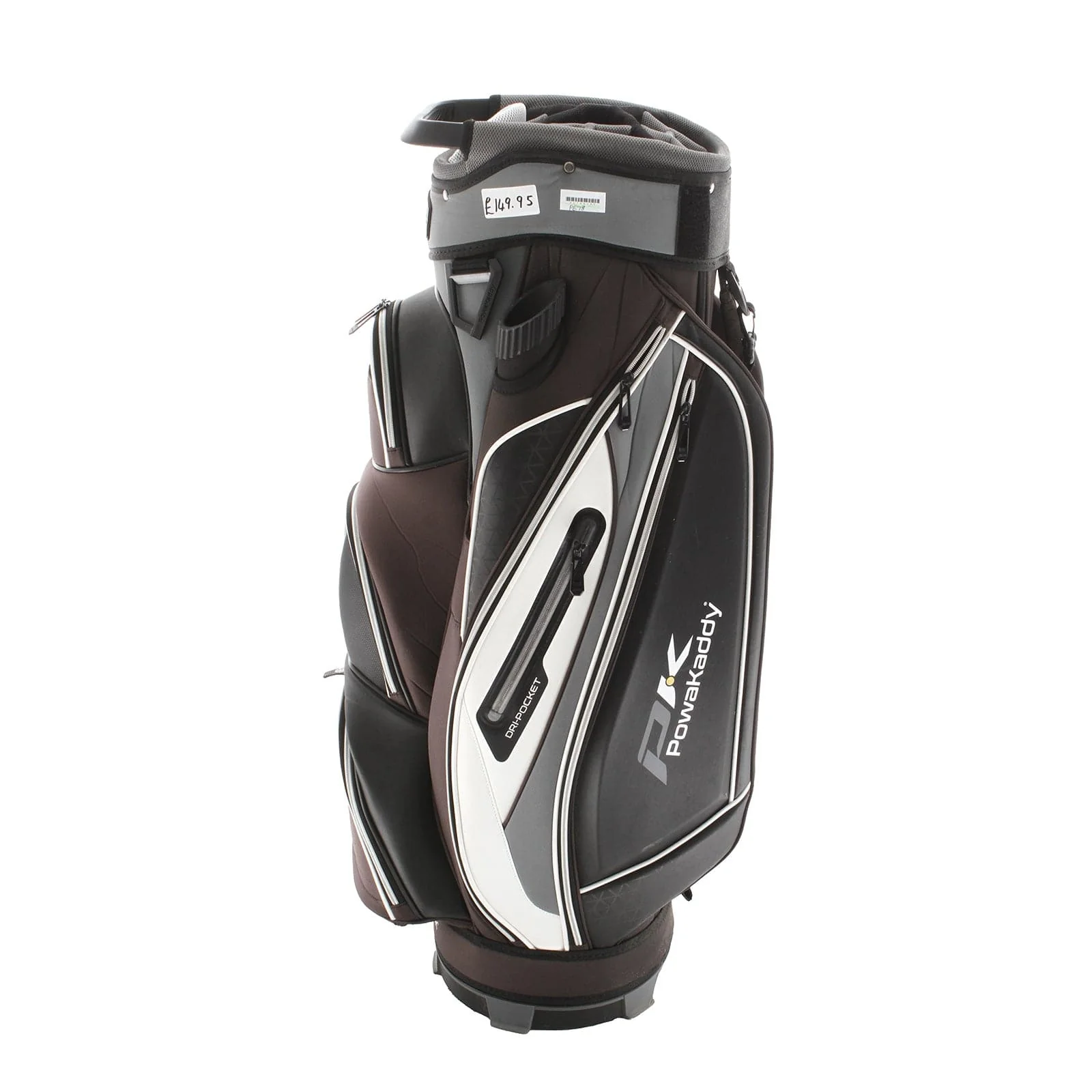 PowaKaddy Premium Tech Cart Bag - Black/Grey/Wedge