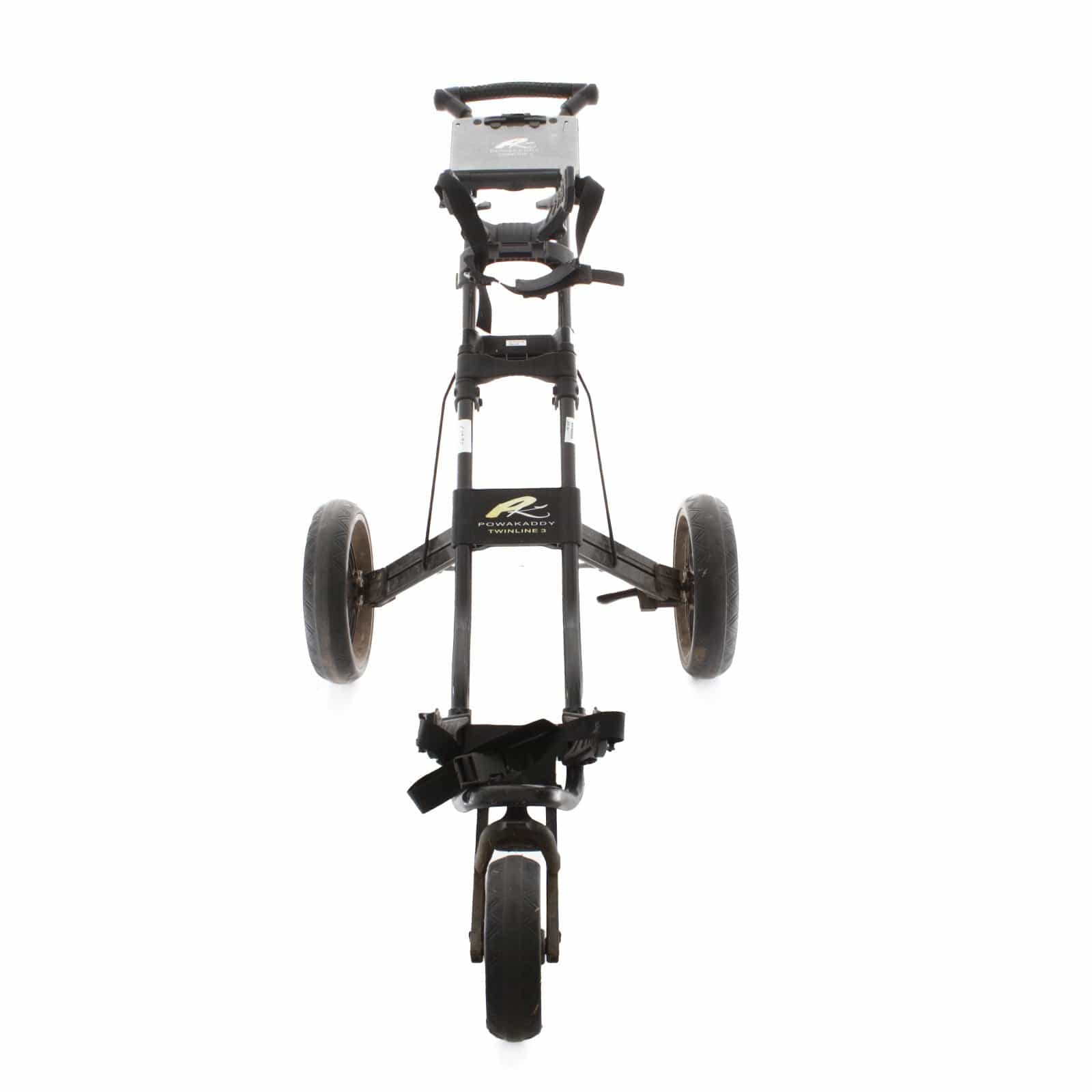 PowaKaddy Twinline 3 3-Wheel Push/Pull Trolley - Black - Image 2