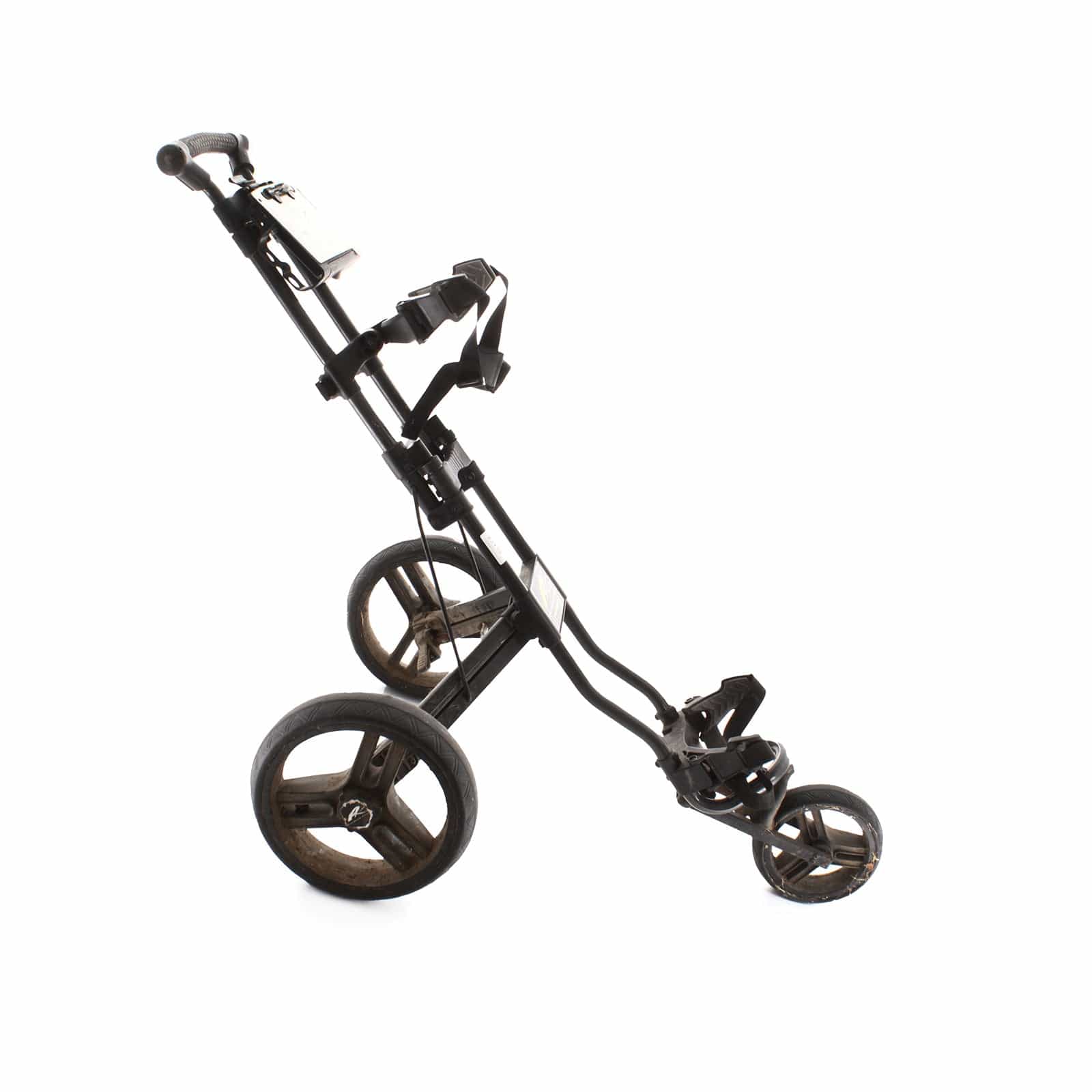 PowaKaddy Twinline 3 3-Wheel Push/Pull Trolley - Black - Image 3