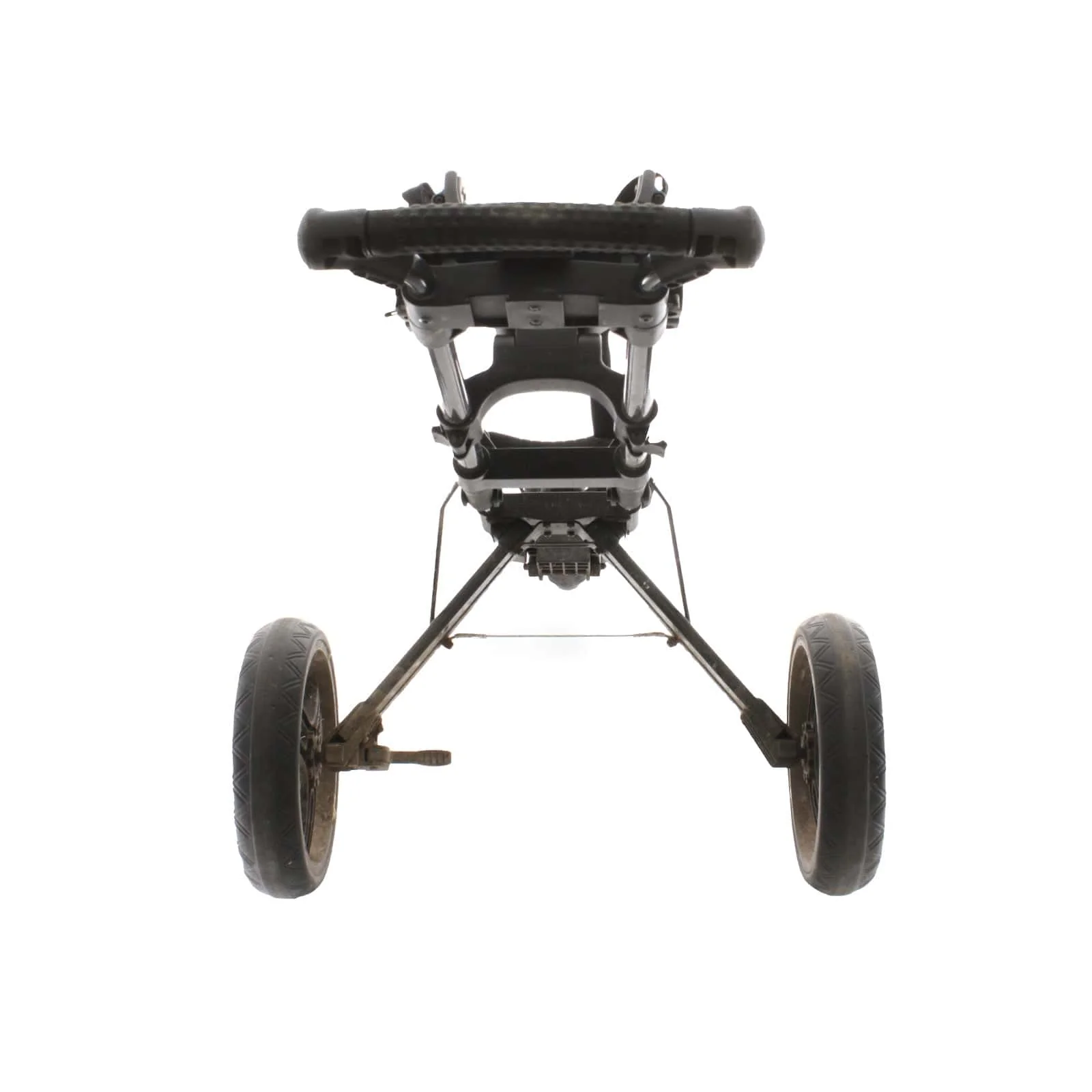 PowaKaddy Twinline 3 3-Wheel Push/Pull Trolley - Black - Image 4