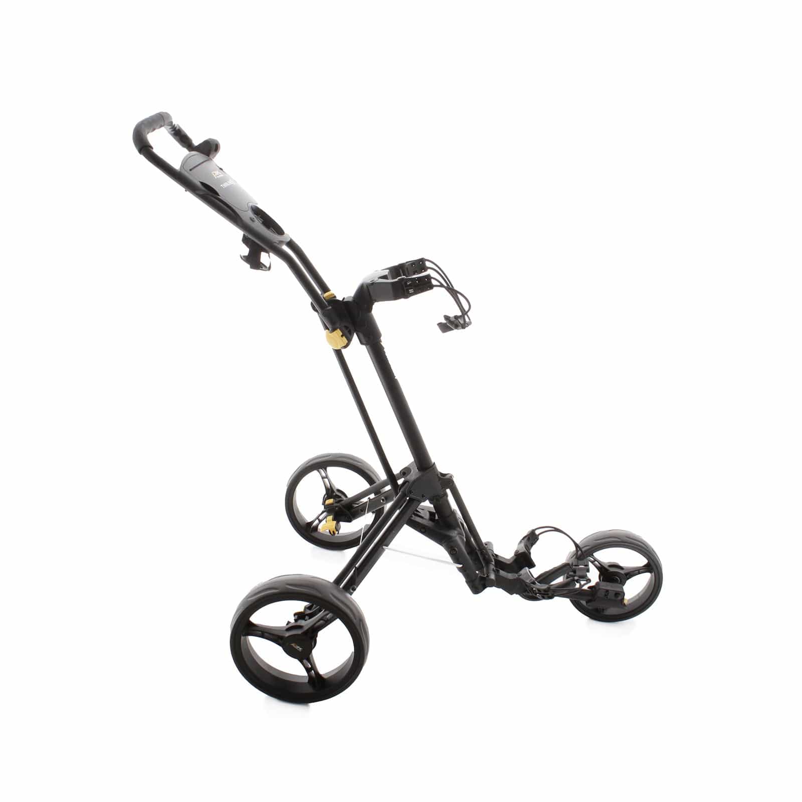 PowaKaddy Twinline 5 3-Wheel Push/Pull Trolley - Black - Image 3