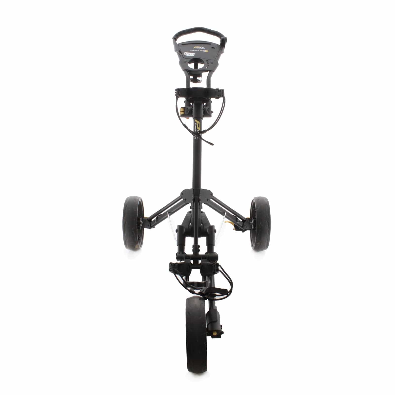 PowaKaddy Twinline 5 3-Wheel Push/Pull Trolley - Black - Image 2