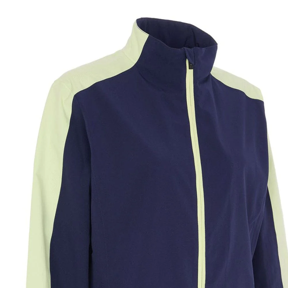 ProQuip Aqualite Pro Rain Waterproof Jacket - Navy/Shadow Lime - Image 2