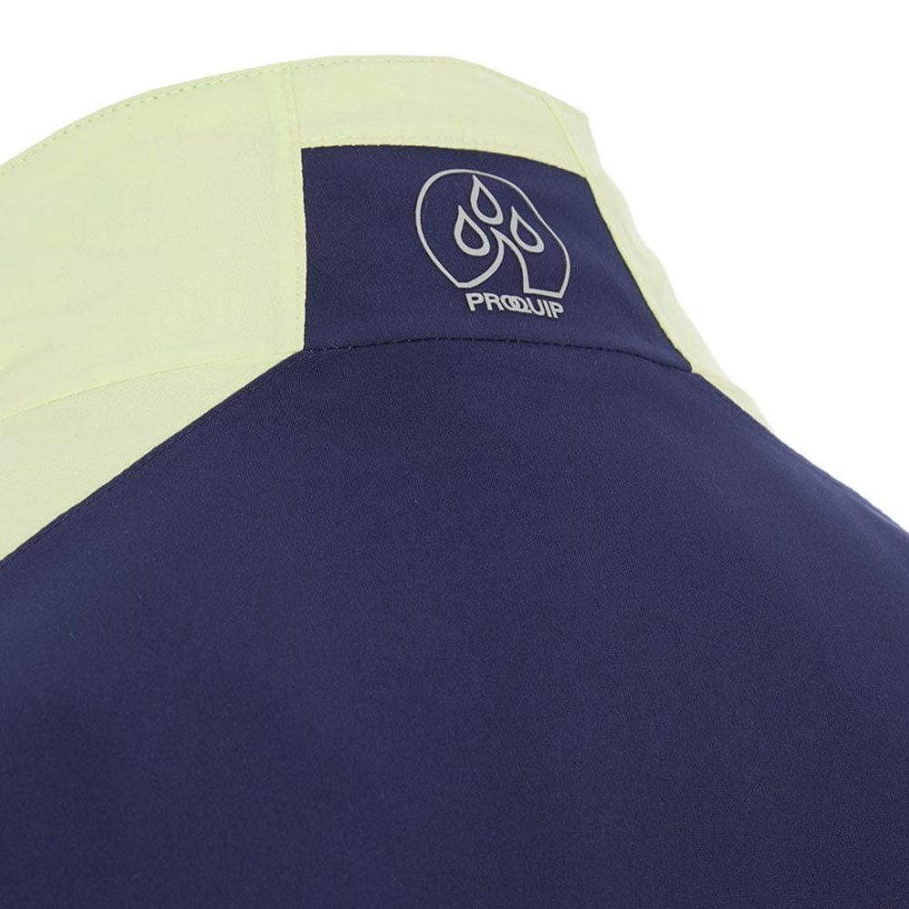 ProQuip Aqualite Pro Rain Waterproof Jacket - Navy/Shadow Lime - Image 4