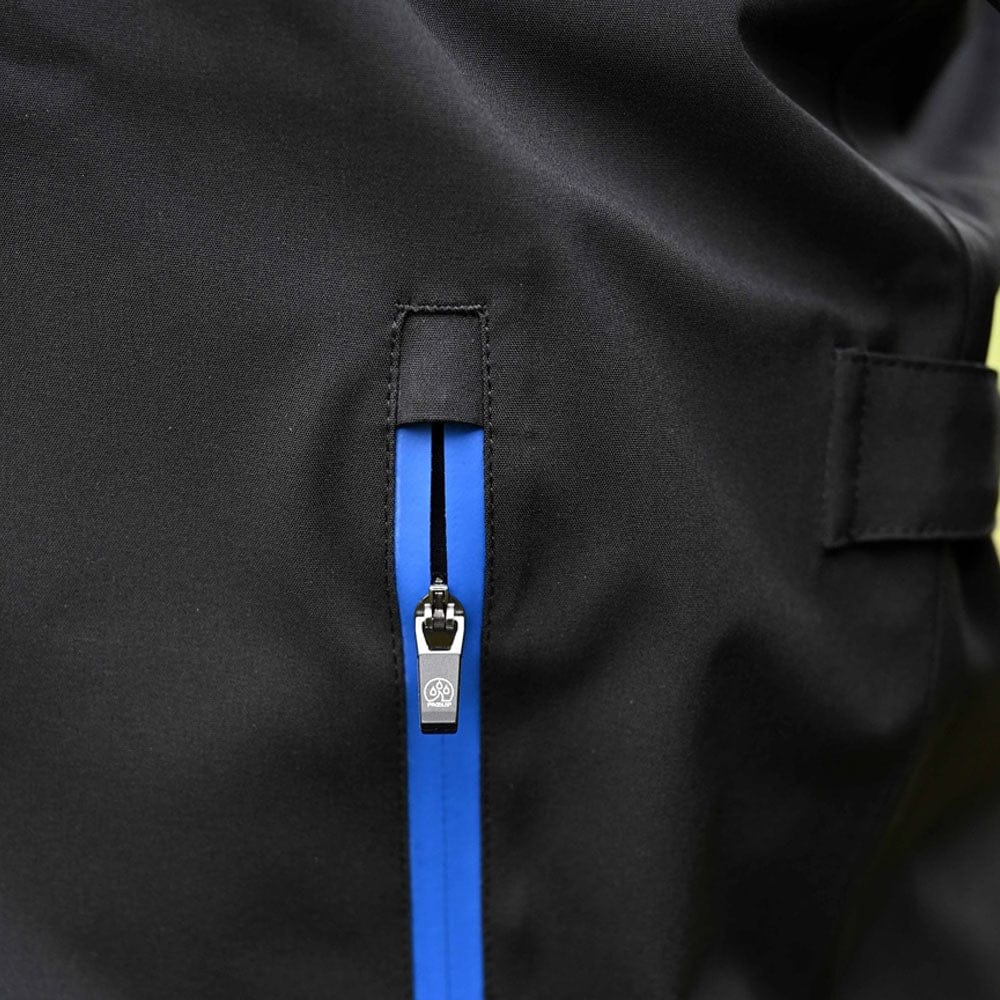 ProQuip Aqualite Pro Rain Waterproof Suit - Black/Magnetic Blue - Image 4