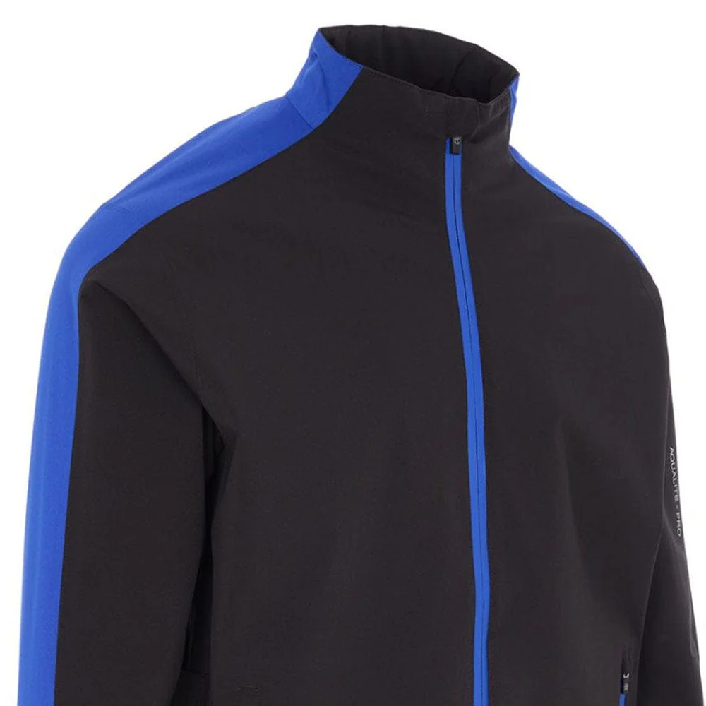 ProQuip Aqualite Pro Rain Waterproof Suit - Black/Magnetic Blue - Image 7