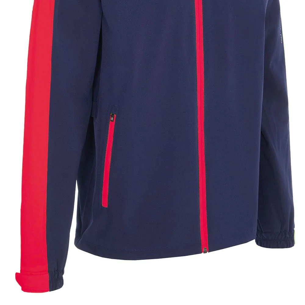ProQuip Aqualite Pro Rain Waterproof Suit - Navy/Red/Black - Image 4
