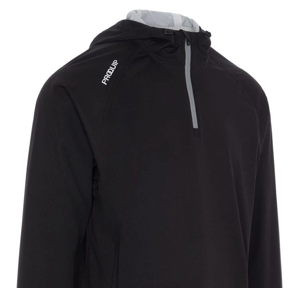ProQuip ProPac Lite/Aqualite Hooded Waterproof Suit - Black/Quiet Shade - Image 4