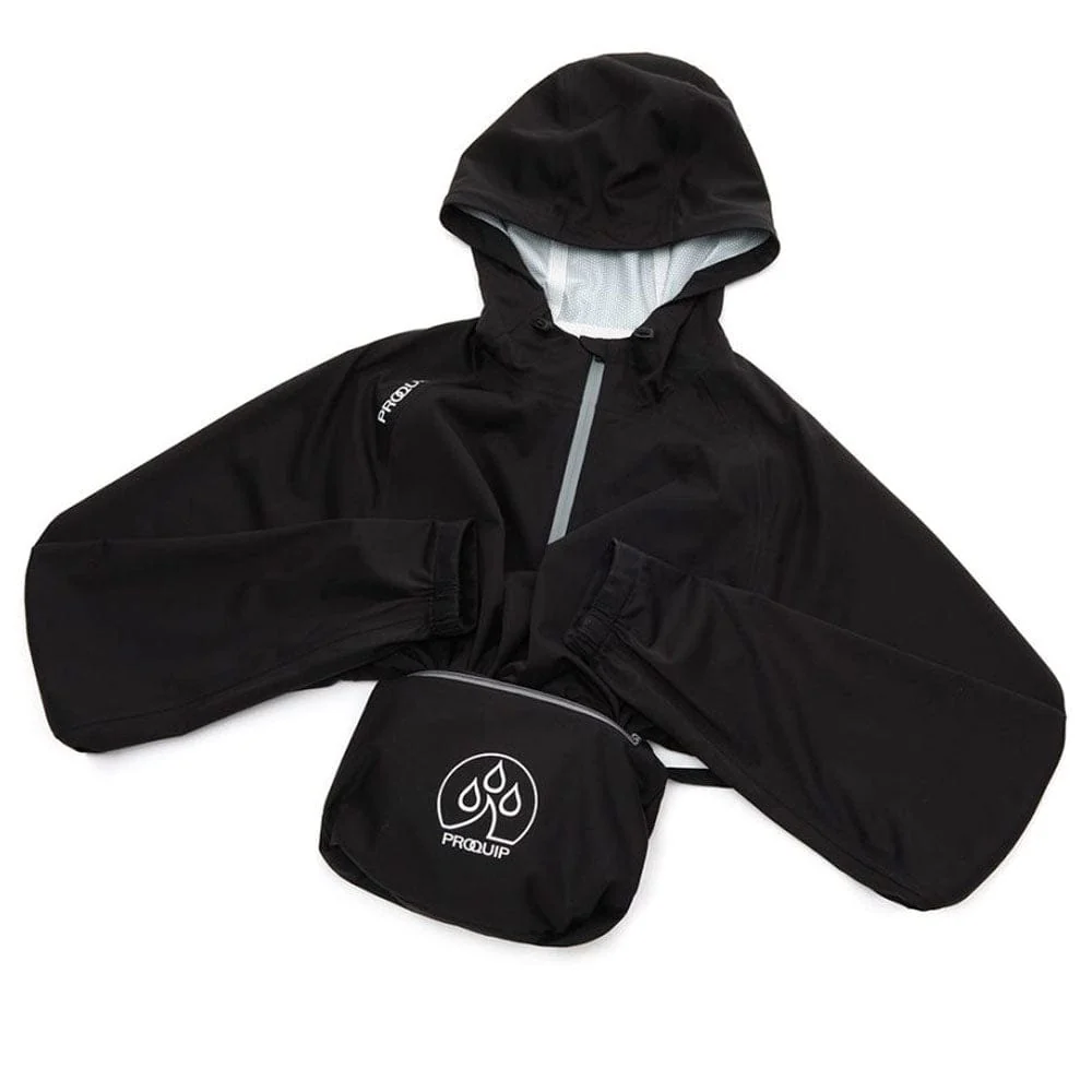 ProQuip ProPac Lite/Aqualite Hooded Waterproof Suit - Black/Quiet Shade - Image 5