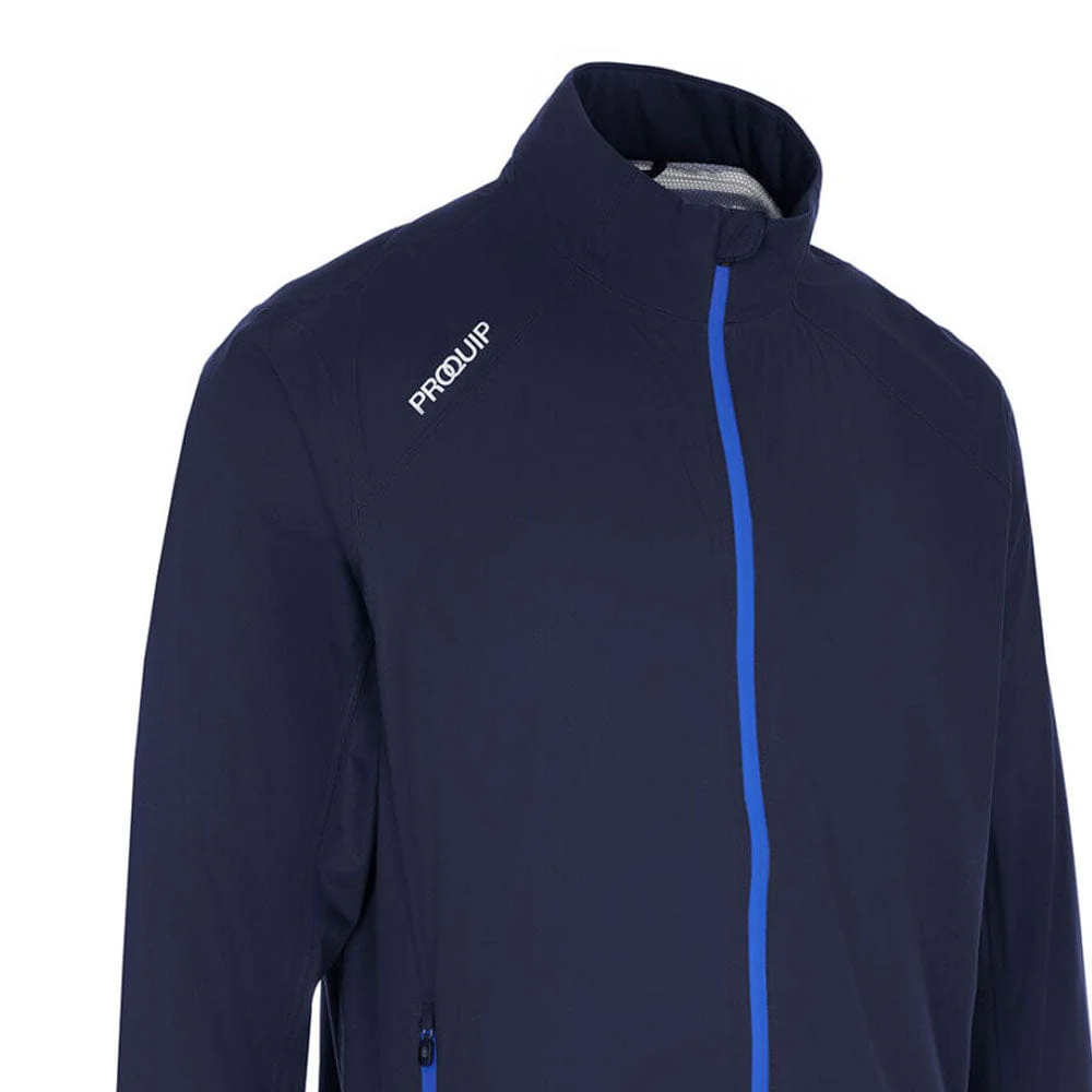 ProQuip ProPac Lite Packable Waterproof Jacket - Navy/Magnetic Blue - Image 3