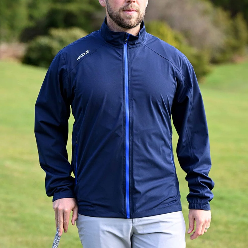 ProQuip ProPac Lite Packable Waterproof Jacket - Navy/Magnetic Blue - Image 6