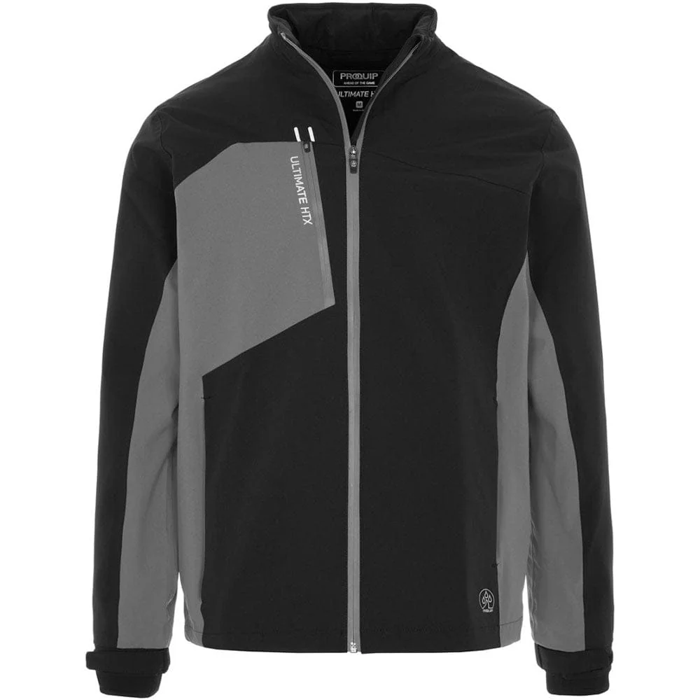 ProQuip Ultimate HTX/Stormforce Pro PX8 Waterproof Suit - Black/Grey + Black - Image 3