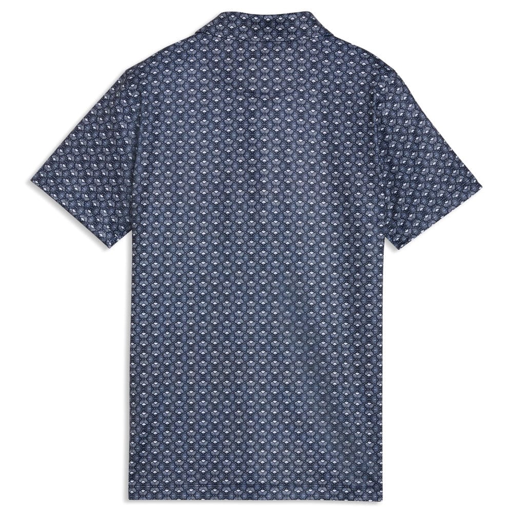 Puma Boys Mattr Scallop Polo Shirt - Deep Navy/White Glow - Image 2