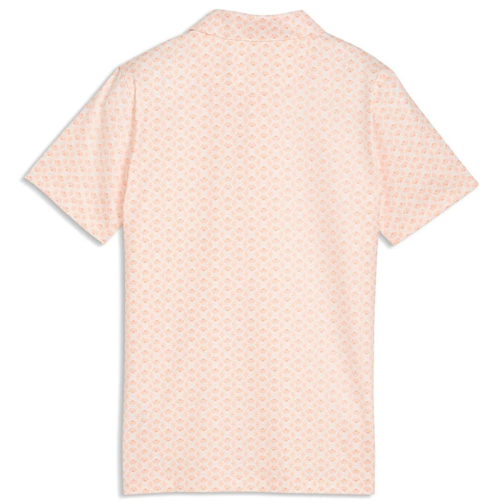 Puma Boys Mattr Scallop Polo Shirt - Warm White/Melon Glow - Image 2