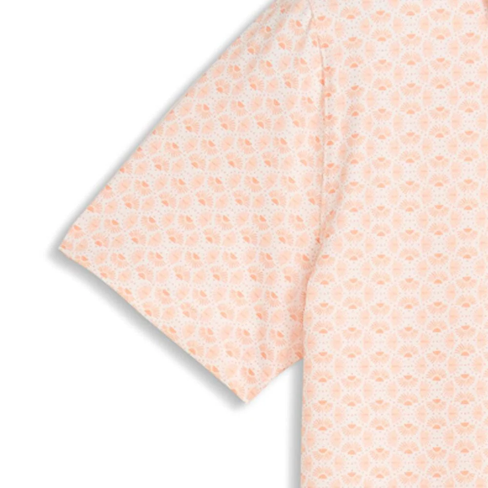 Puma Boys Mattr Scallop Polo Shirt - Warm White/Melon Glow - Image 4