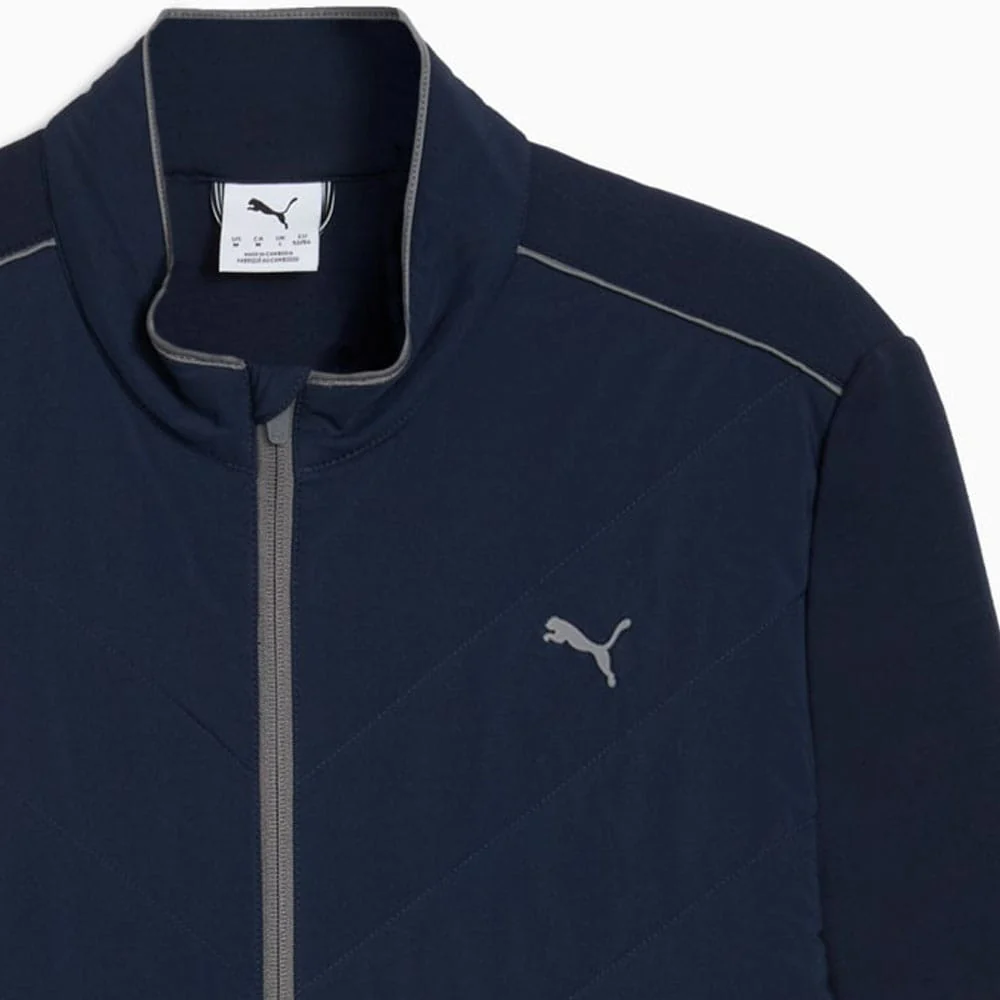 Puma Cloudspun Fleece Hybrid Jacket - Deep Navy - Image 5