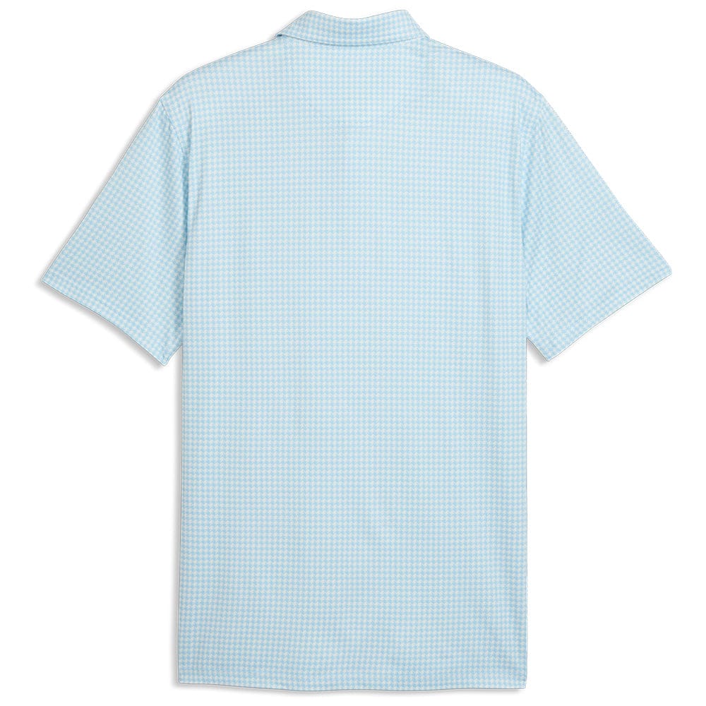 Puma Cloudspun Mono Check Polo Shirt - White Glow/Team Light Blue - Image 2