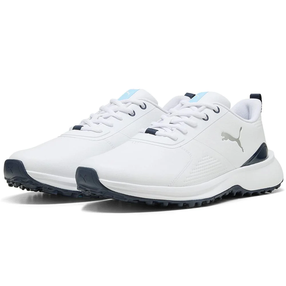 Puma Fusion Grip 6 Evo Waterproof Spikeless Shoes - Puma White/Puma Silver - Image 2