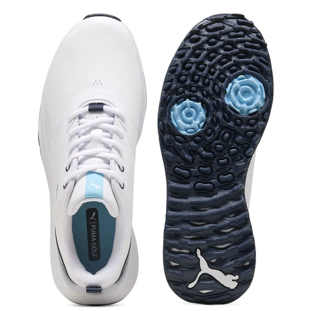Puma Fusion Grip 6 Evo Waterproof Spikeless Shoes - Puma White/Puma Silver - Image 3